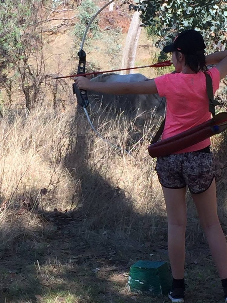 Archery Practice in Bushland