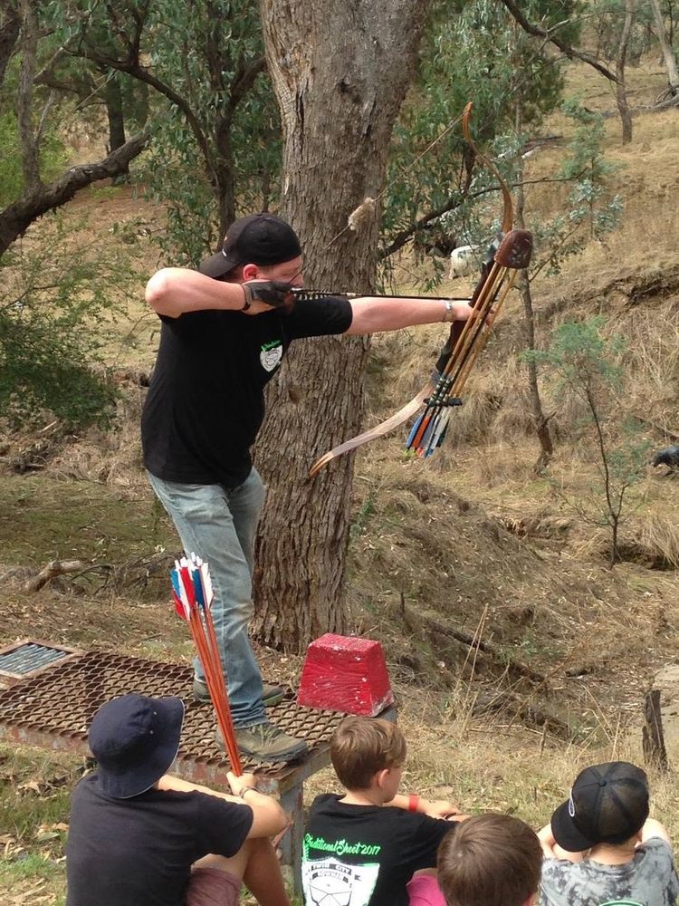 Archery Practice in the Bush