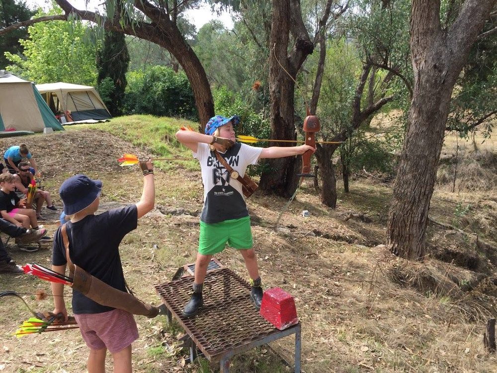 Archery Practice in the Bush