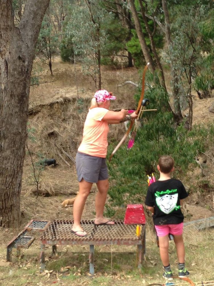 Archery Practice in the Bush