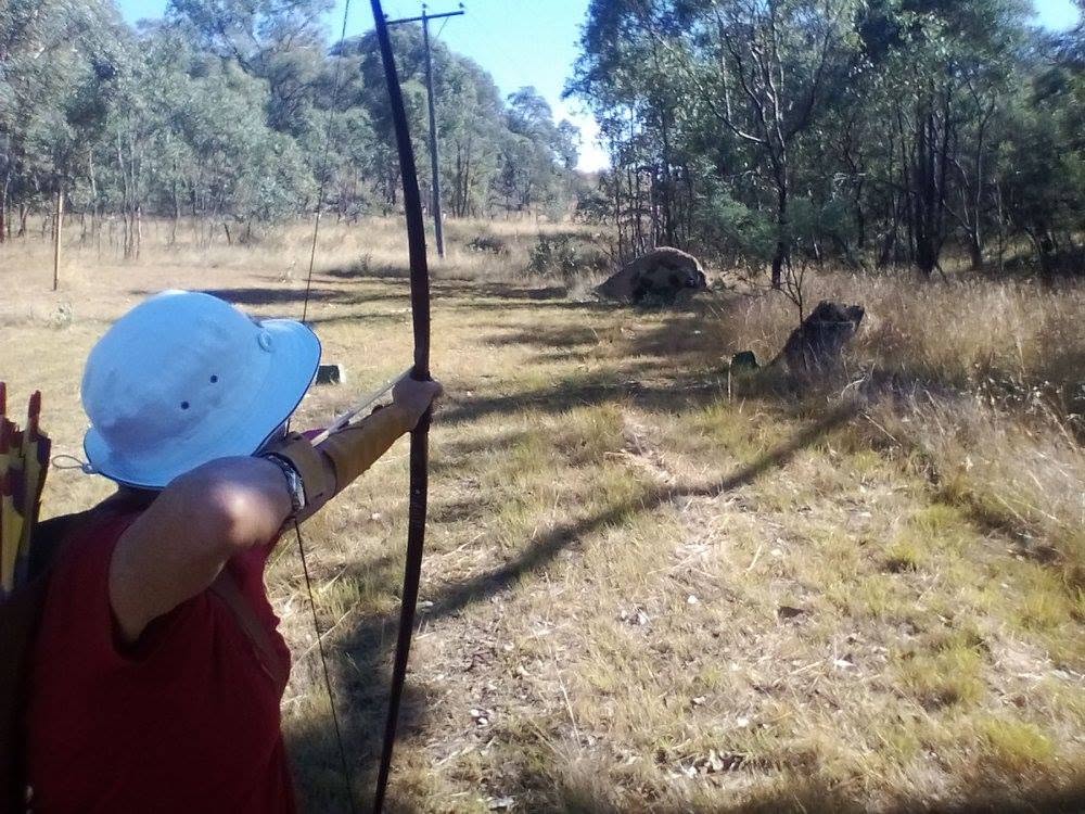 Archery Practice in the Bush
