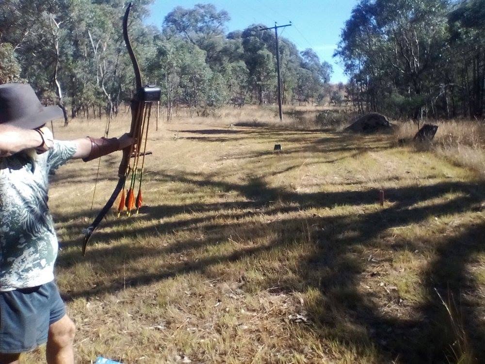Archery Practice in the Bush