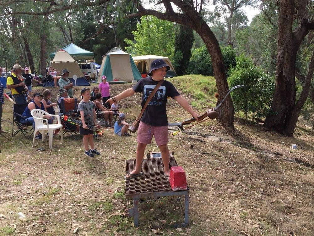 Archery Practice in the Bush