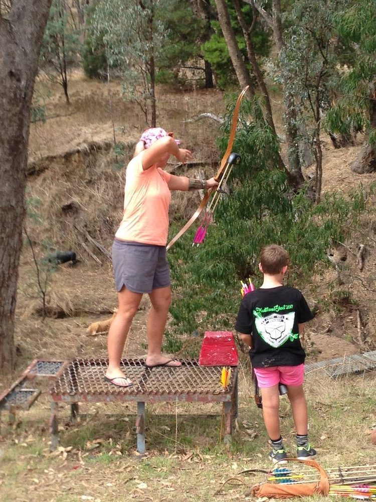 Archery Practice in the Bush