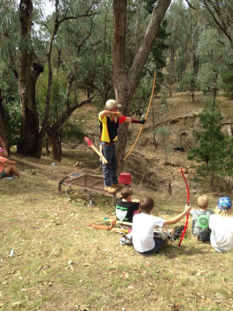 Archery Practice in the Bush