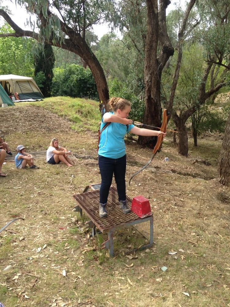 Archery Practice in the Bush