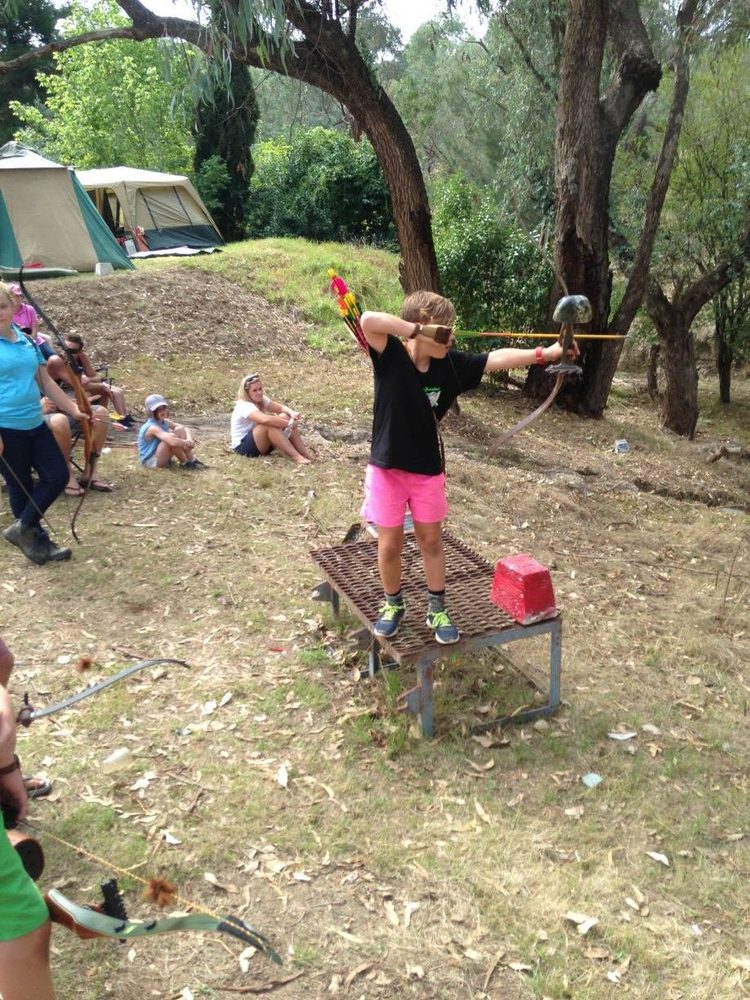 Archery Practice in the Bush