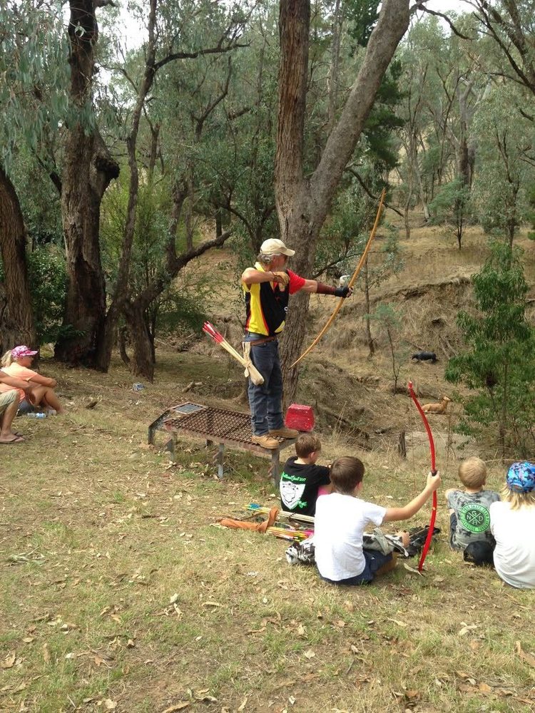 Archery Practice in the Bush