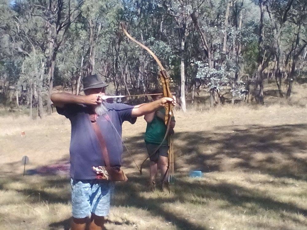 Archery Practice in the Bush